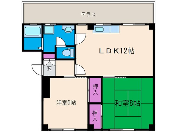 タウンメープルⅡの物件間取画像